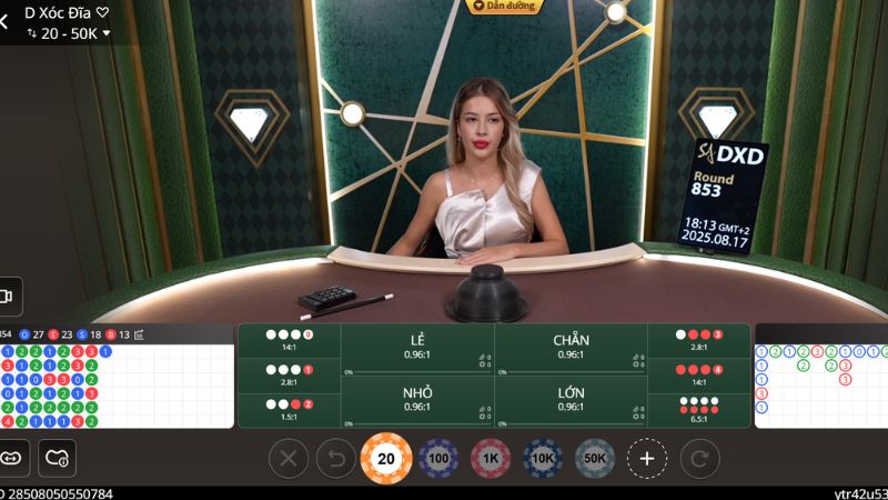 Xóc đĩa Livestream M88 1 Bàn cược xóc đĩa livestream tại nhà cái M88